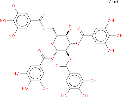 1,2,3,6-四-O-没食子酰-β-D-葡萄糖