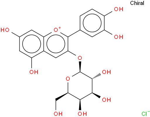 矢车菊素-3-半乳糖苷