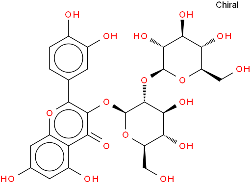 白麻苷，槲皮素-3-O-槐糖苷