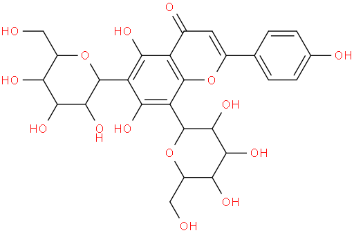 维采宁II，新西兰牡荆苷，葫芦巴苷2，
芹菜素-6,8-二-C-葡萄糖苷