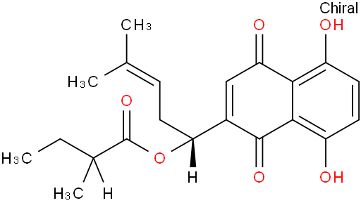 (2-甲基丁酰基)紫草素