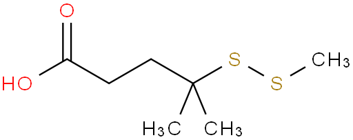 4-甲基-4-(甲基二硫烷基)戊酸